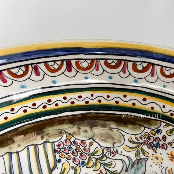 Genuine Portuguese Artisan Handcrafted Painted Bowl - Picture 6 of 14